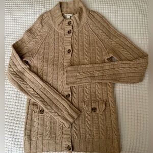 Banana Republic Wool and Cashmere Cable Knit Cardigan XS